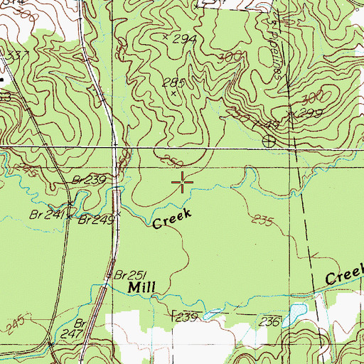 Topographic Map of Stonedive Creek, TX