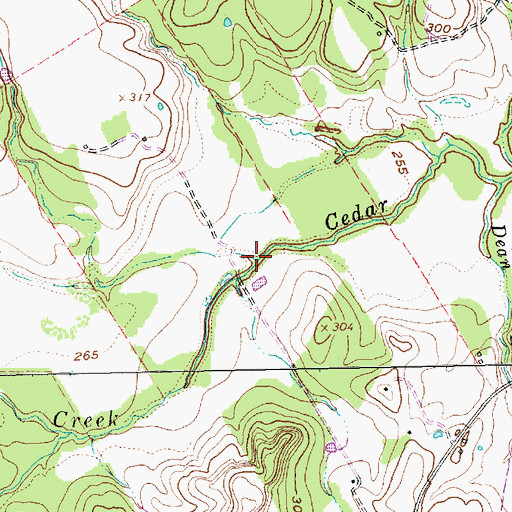Topographic Map of Storm Branch, TX