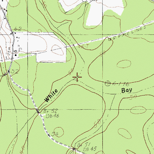 Topographic Map of Strawther Branch, TX