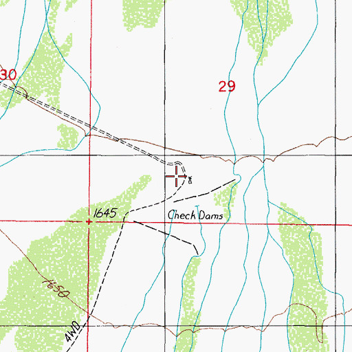 Topographic Map of White Well, AZ