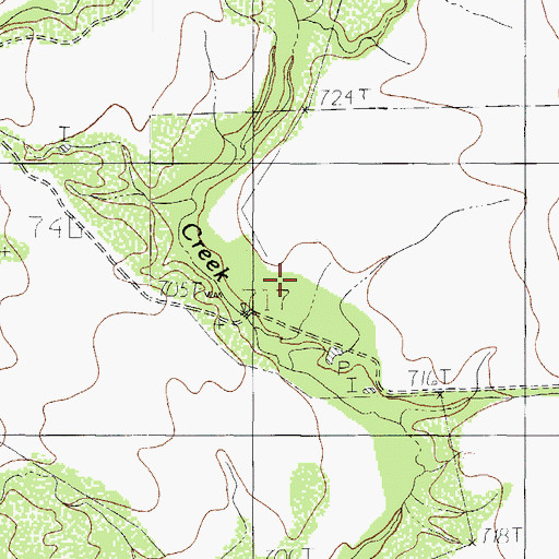 Topographic Map of Sullivan Ranch, TX