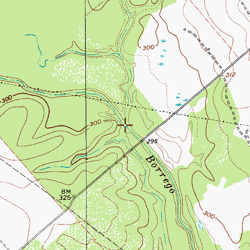 Topographic Map of Sulphur Creek, TX
