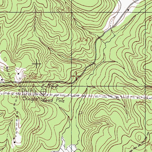 Topographic Map of Sunflower Church, TX