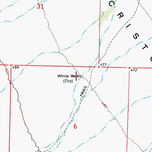 Topographic Map of White Well, AZ