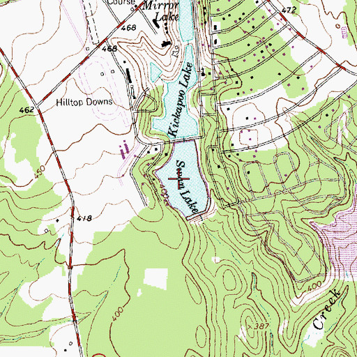 Topographic Map of Swan Lake, TX