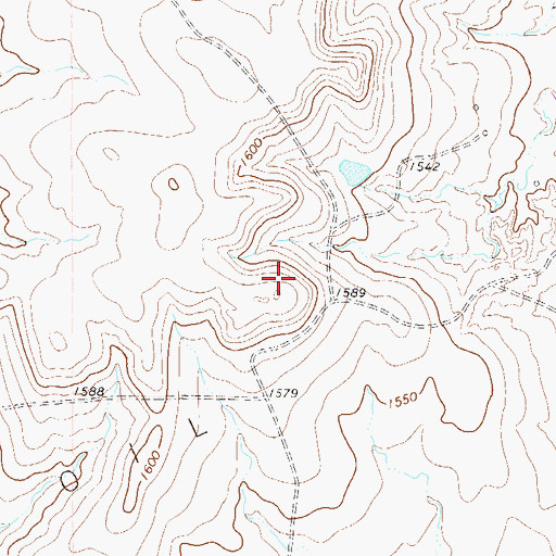 Topographic Map of Swenson Oil Field, TX