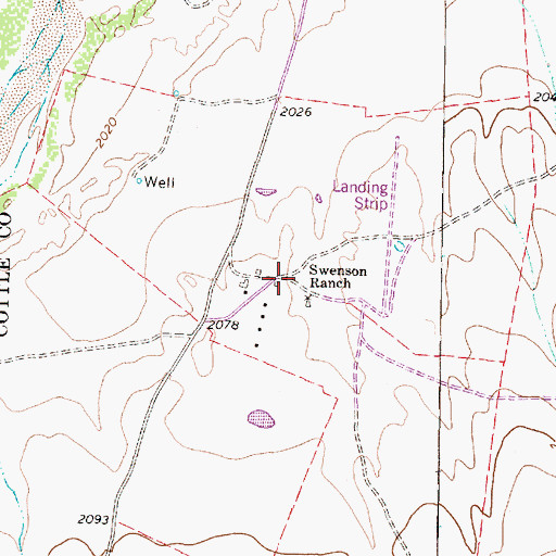 Topographic Map of Swenson Ranch, TX