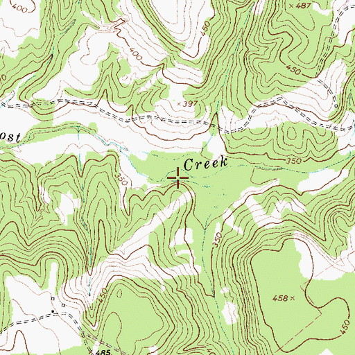 Topographic Map of Sycamore Branch, TX