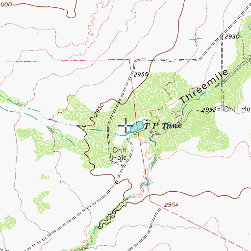 Topographic Map of T P Tank, TX