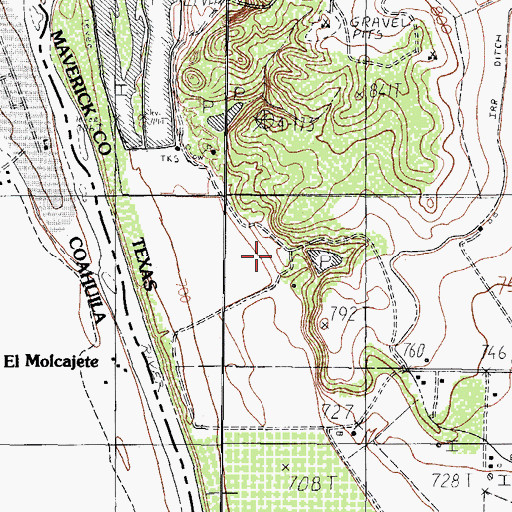 Topographic Map of T Wyche, TX