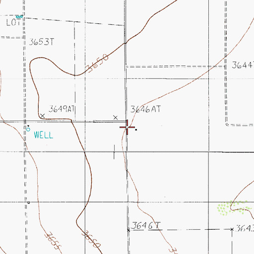Topographic Map of TC Ranch, TX