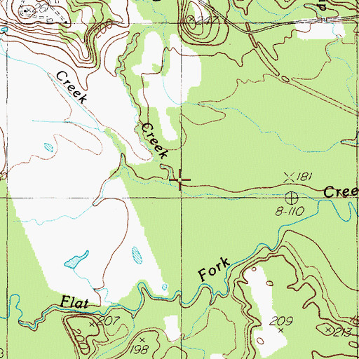 Topographic Map of Talbert Creek, TX