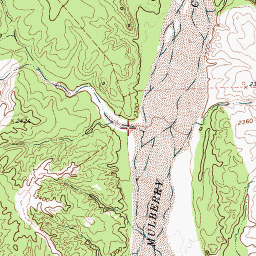 Topographic Map of Tate Arroyo, TX