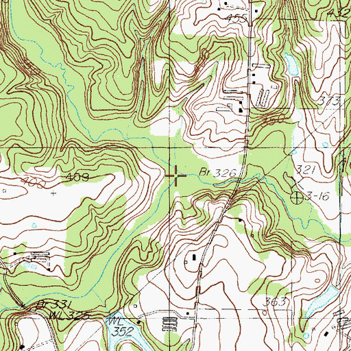 Topographic Map of Telesco Creek, TX