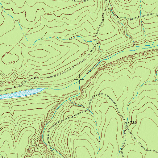 Topographic Map of Tenmile Creek, TX