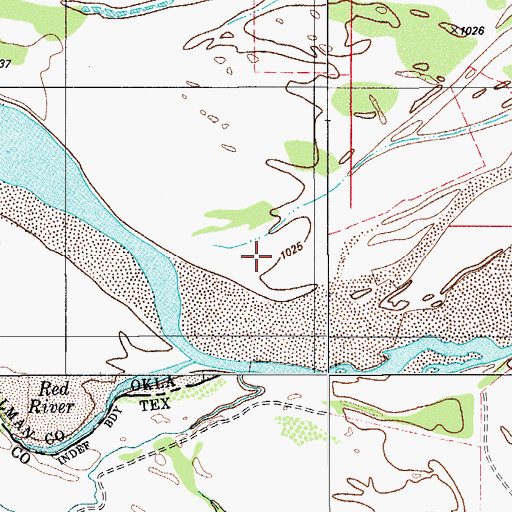 Topographic Map of Tenth Cavalry Creek, TX