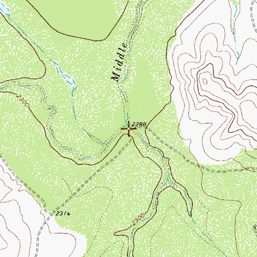 Topographic Map of Tepee Draw, TX