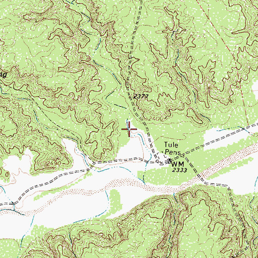 Topographic Map of Tepee Pole Canyon, TX