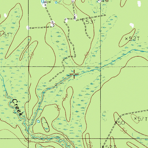 Topographic Map of The Cutoff, TX