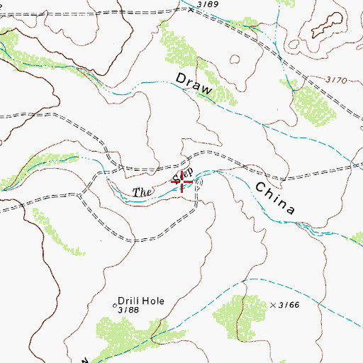 Topographic Map of The Seep, TX