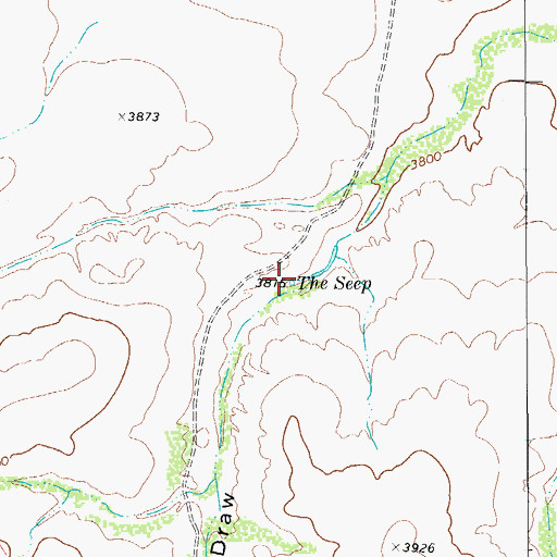 Topographic Map of The Seep, TX
