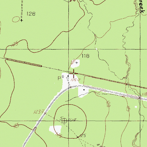Topographic Map of Thicket Siding, TX
