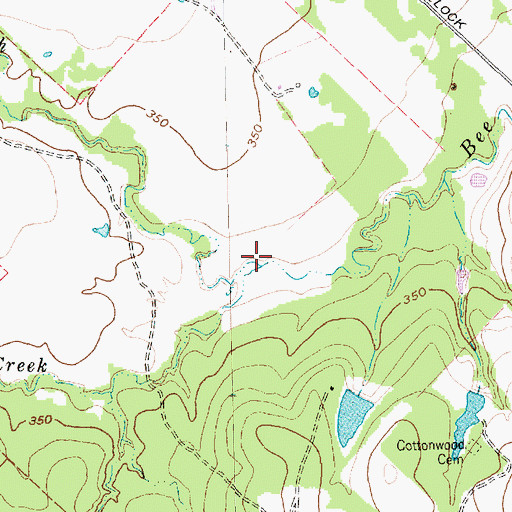 Topographic Map of Tiger Branch, TX