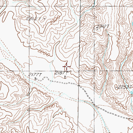 Topographic Map of Timber Lake Camp, TX