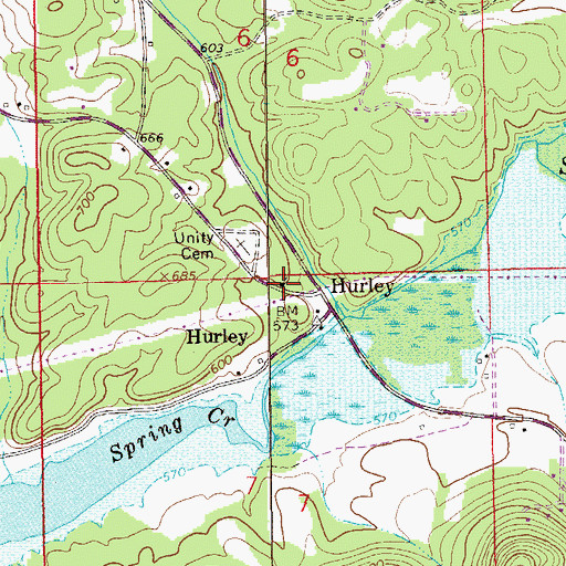 Topographic Map of Unity Missionary Baptist Church, AL