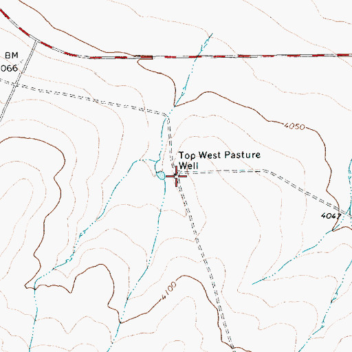 Topographic Map of Top West Pasture Well, TX