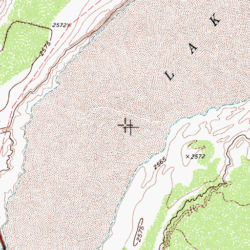 Topographic Map of Toyah Lake, TX