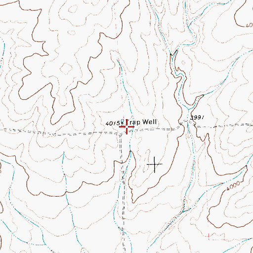 Topographic Map of Trap Well, TX