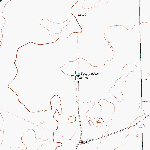 Topographic Map of Trap Well, TX