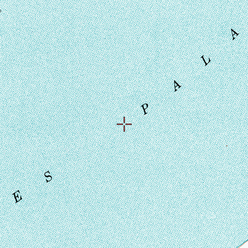 Topographic Map of Tres Palacios Bay, TX