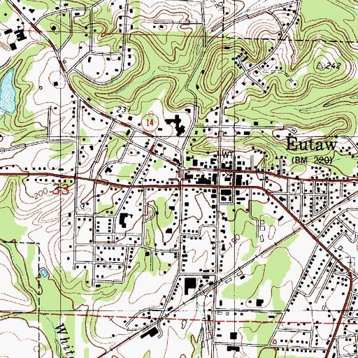 Topographic Map of First Methodist Episcopal Church (historical), AL