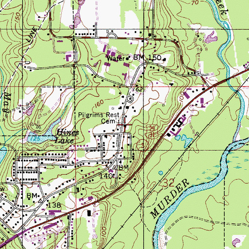 Topographic Map of Alco United Methodist Church, AL