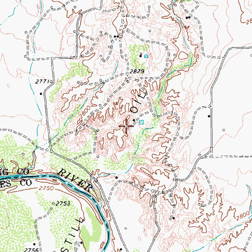 Topographic Map of Tunstill Oil Field, TX
