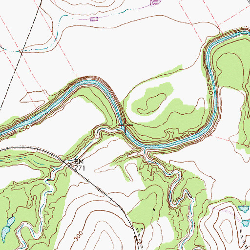 Topographic Map of Turkey Creek, TX