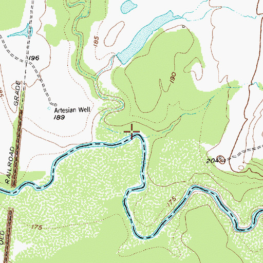 Topographic Map of Turkey Creek, TX