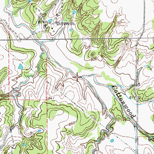Topographic Map of Turkey Creek, TX