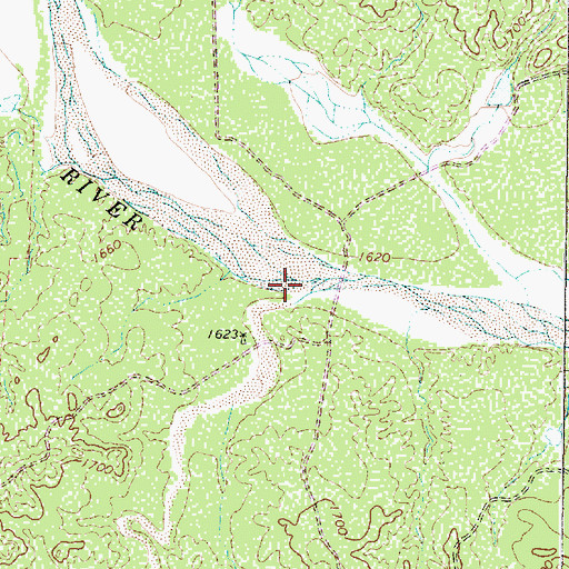 Topographic Map of Turkey Creek, TX