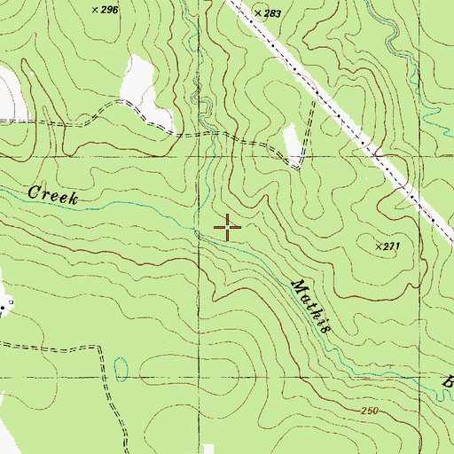 Topographic Map of Turkey Creek, TX