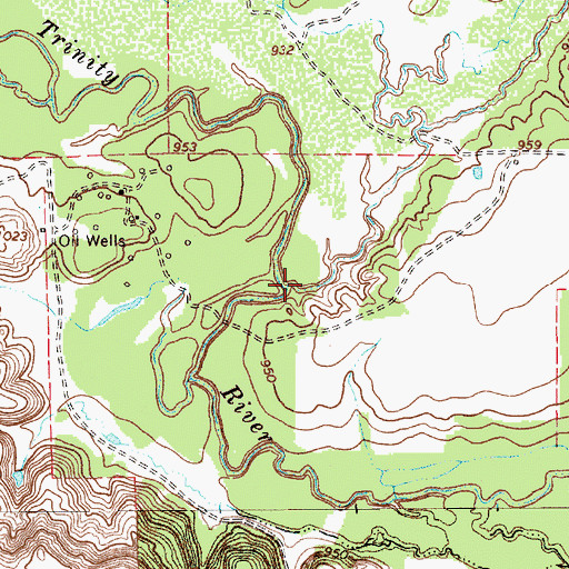 Topographic Map of Turkey Creek, TX