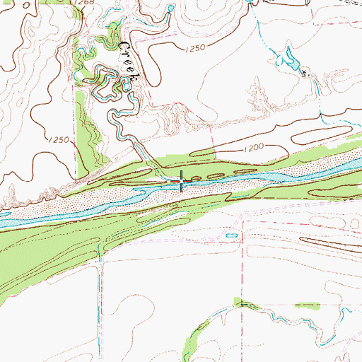 Topographic Map of Turkey Creek, TX