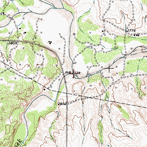 Topographic Map of Turkey Creek, TX