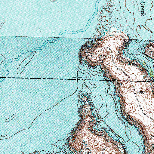 Topographic Map of Turkey Creek, TX