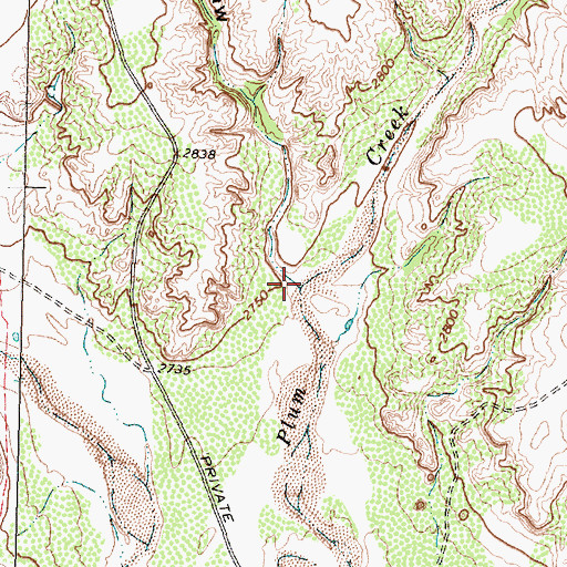 Topographic Map of Turkey Draw, TX