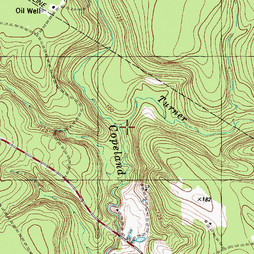 Topographic Map of Turner Creek, TX