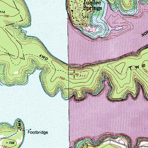 Topographic Map of Tweedle Mountain, TX