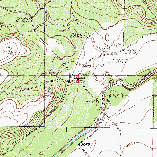 Topographic Map of Tweedy Ranch, TX